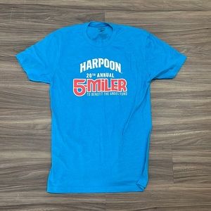 4/$25 SALE Harpoon Brewery Reebok 5 Mile Running Short Sleeve Tee